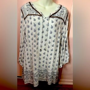 Cute Indian styled tunic, 2x from Catherines.